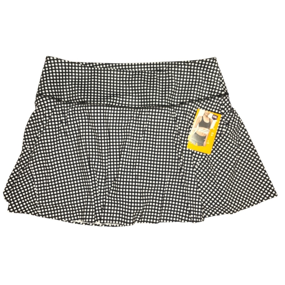 Avia Black & White Gingham Court Skort size XXL